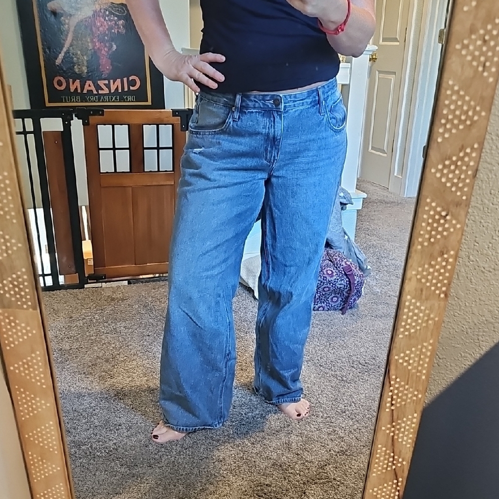 STUNNING RSQ low Rise Straight Blue Denim Jeans